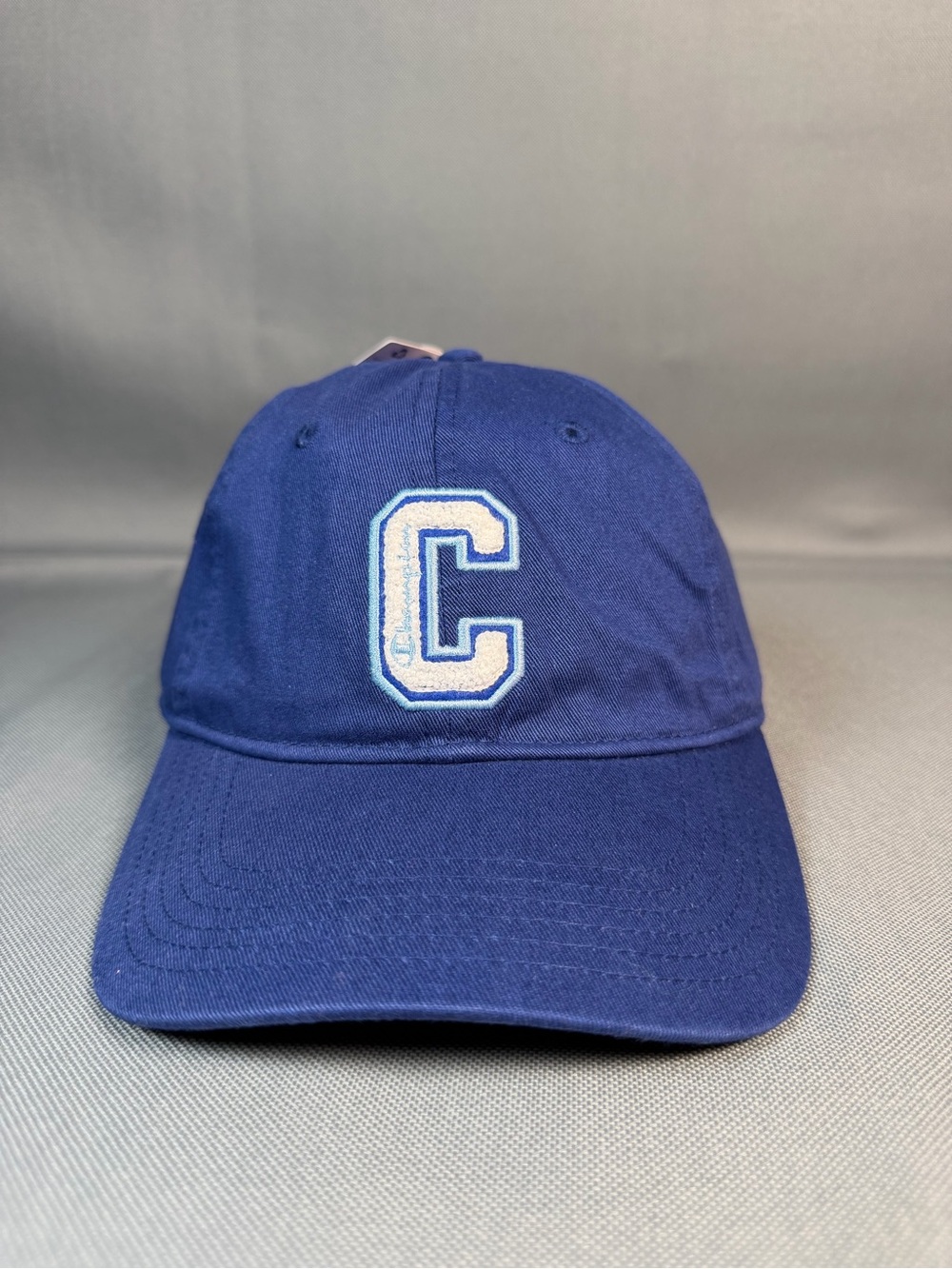 Champion Navy Blue Cotton Chenille C Logo Baseball Hat Cap